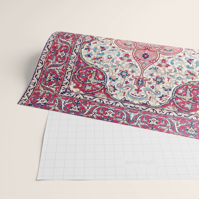 Bakhtiari West Central Persian Rug Print Wrapping Paper Gallery Image 2