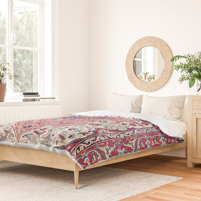 Bakhtiari West Central Persian Rug Print Duvet Cover Gallery Image 2