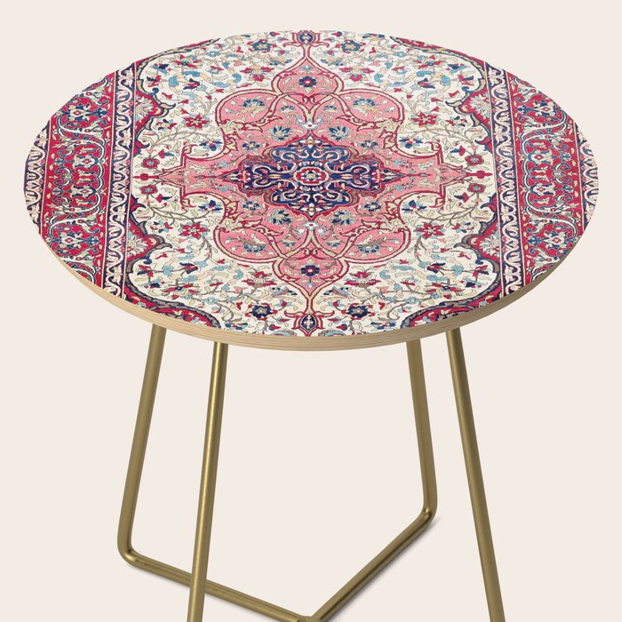 Bakhtiari West Central Persian Rug Print Side Table Gallery Image 2