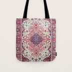 Bakhtiari West Central Persian Rug Print Tote Bag Gallery Image 1