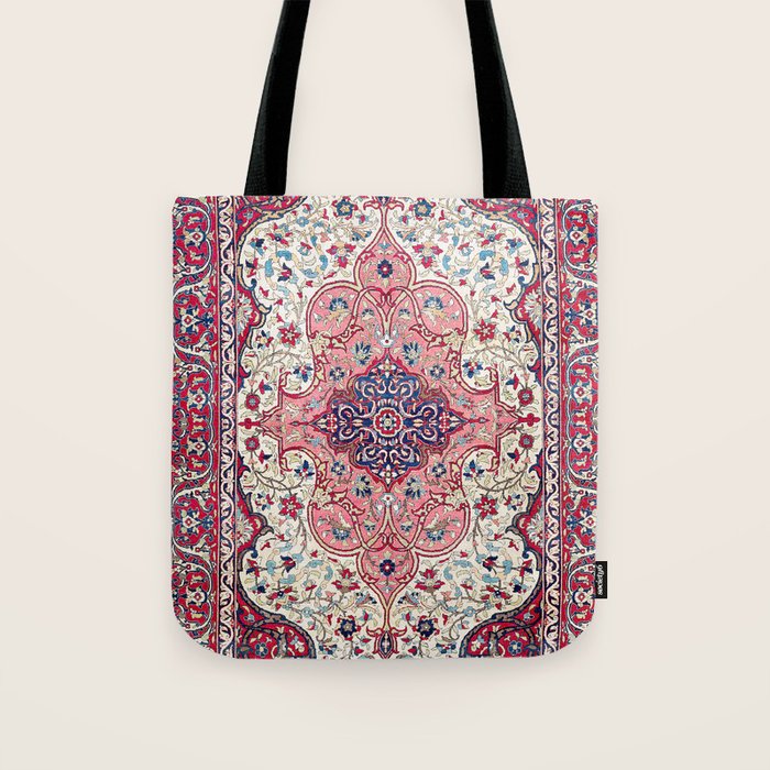 Bakhtiari West Central Persian Rug Print Tote Bag Gallery Image 1
