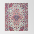 Bakhtiari West Central Persian Rug Print Throw Blanket Gallery Image 2