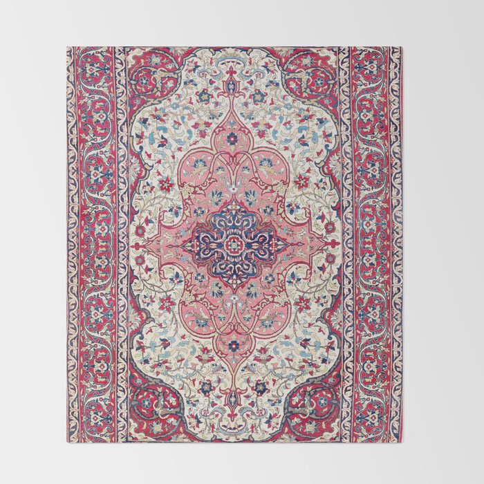 Bakhtiari West Central Persian Rug Print Throw Blanket Gallery Image 2