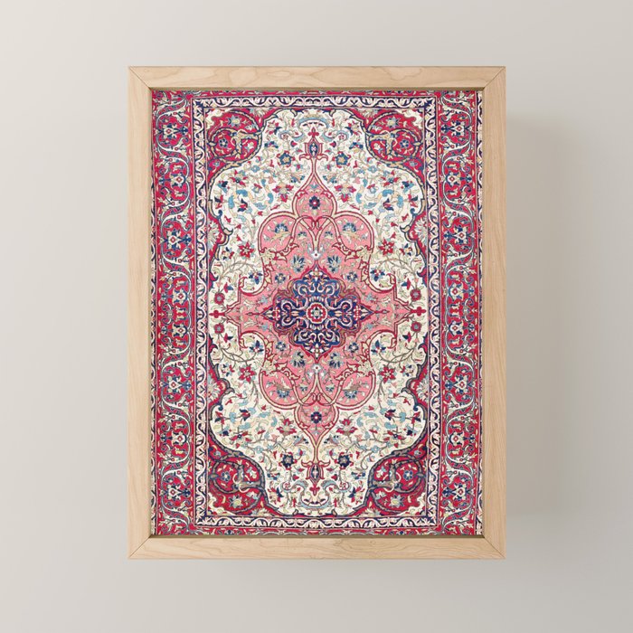 Bakhtiari West Central Persian Rug Print Mini Art Print Gallery Image 1