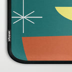 Turquoise Mid Century Modern Laptop Sleeve Gallery Image 3