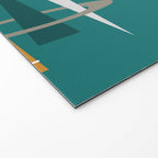 Turquoise Mid Century Modern Welcome Mat Gallery Image 2