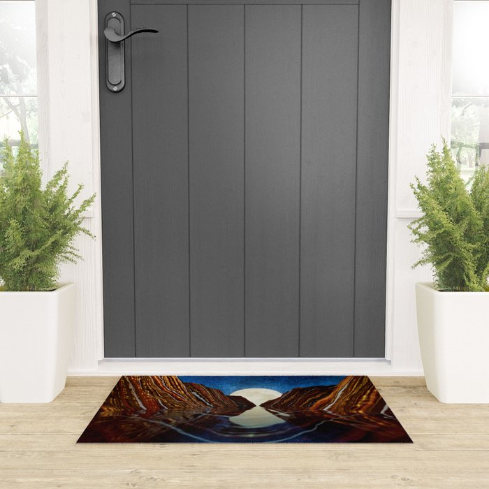 Moon Reflection Welcome Mat Gallery Image 3