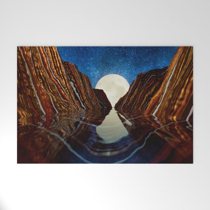 Moon Reflection Welcome Mat Gallery Image 1