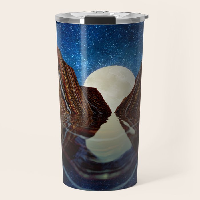 Moon Reflection Travel Mug Gallery Image 1