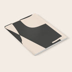 Modern Black And White Abstract Art 1 Notebook Gallery Image 2