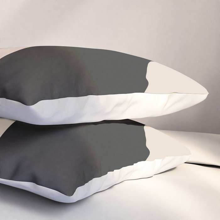 Modern Black And White Abstract Art 1 Pillow Sham Gallery Image 3