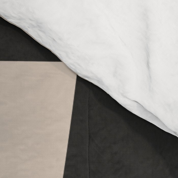 Modern Black And White Abstract Art 1 Comforter Gallery Image 4