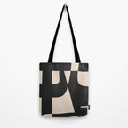 Modern Black And White Abstract Art 1 Tote Bag Gallery Image 2