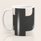 Modern Black And White Abstract Art 1 Coffee Mug Gallery Image 3