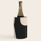 Modern Black And White Abstract Art 1 Wine Chiller Gallery Image 3