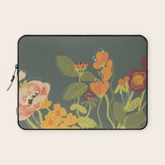Meadow flowers Laptop Sleeve Gallery Image 1