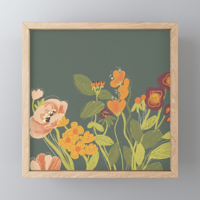 Meadow flowers Mini Art Print Gallery Image 1