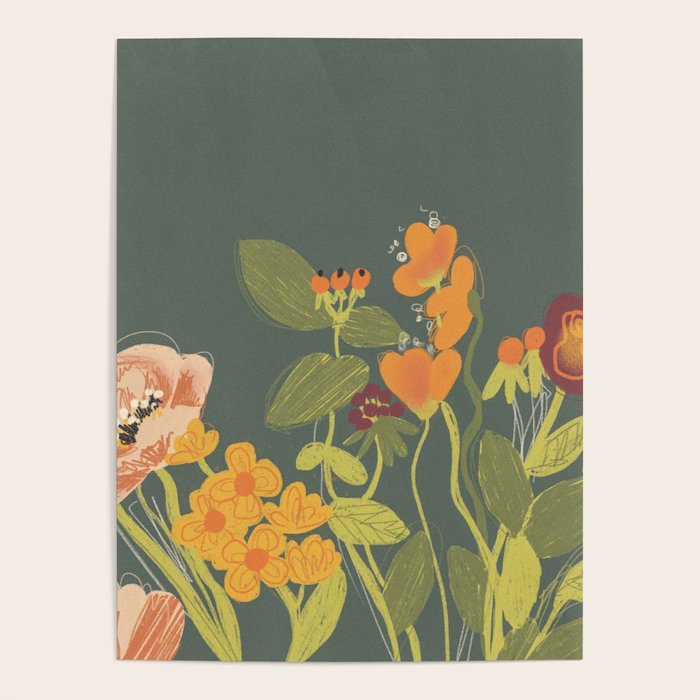 Meadow flowers Poster Gallery Image 1