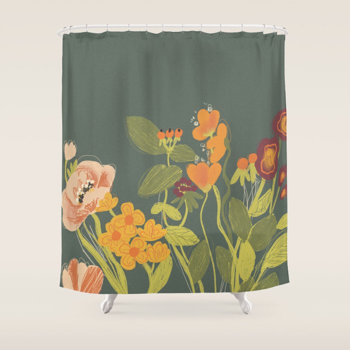 Meadow flowers Shower Curtain Gallery Image 1
