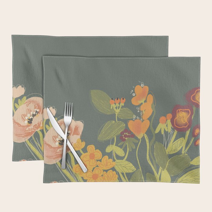 Meadow flowers Placemat Gallery Image 1