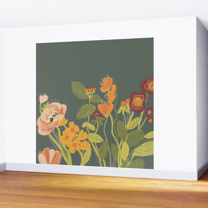 Meadow flowers Wall Mural Gallery Image 2