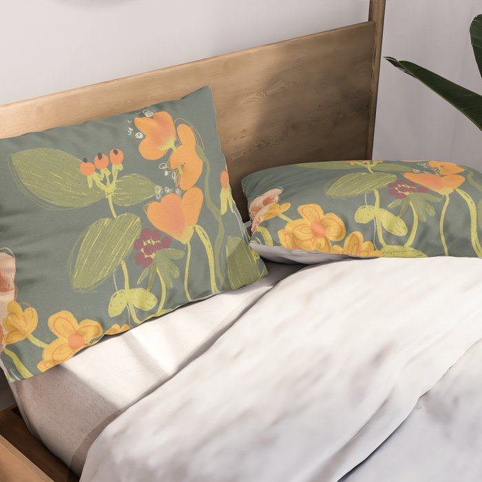 Meadow flowers Pillow Sham Gallery Image 2