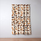 Foxes - beige Window Curtain Gallery Image 3