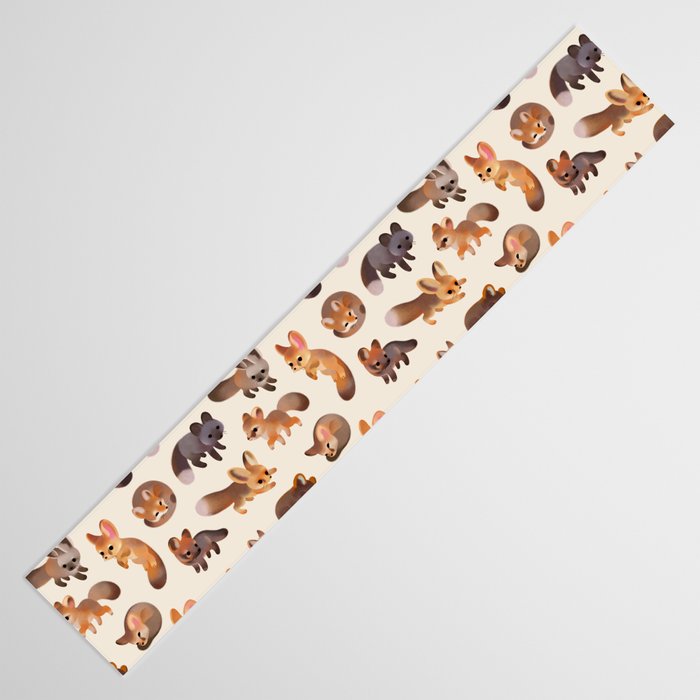 Foxes - beige Table Runner Gallery Image 3