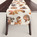 Foxes - beige Table Runner Gallery Image 1