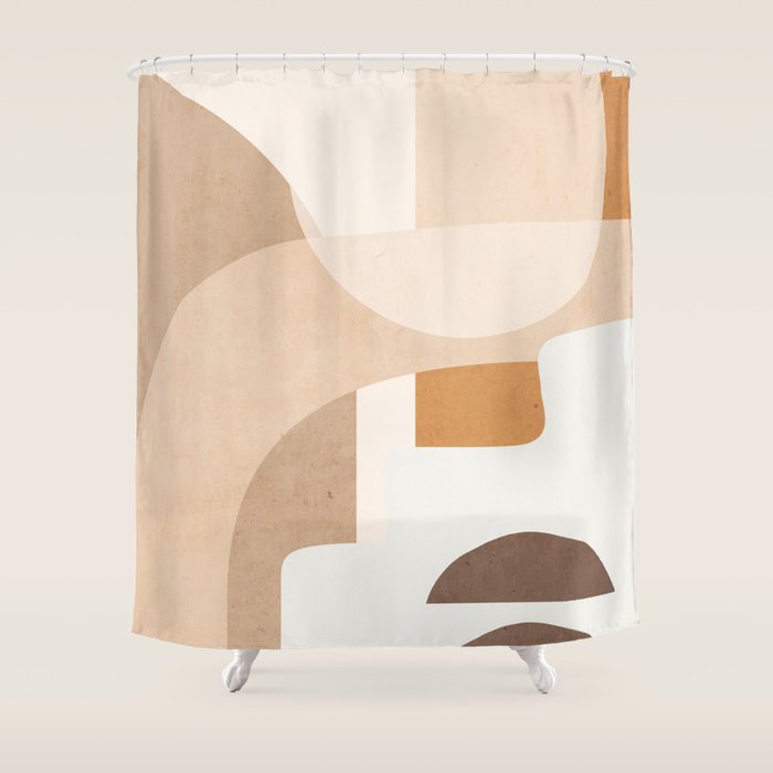 Abstract Minimal Shapes 19 Shower Curtain Gallery Image 1