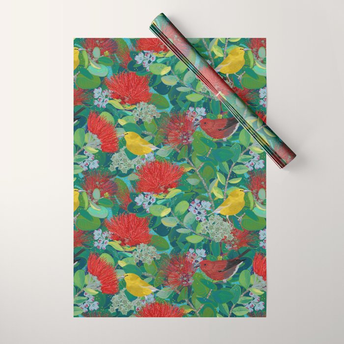 Ohia Lehua Life Wrapping Paper Gallery Image 1