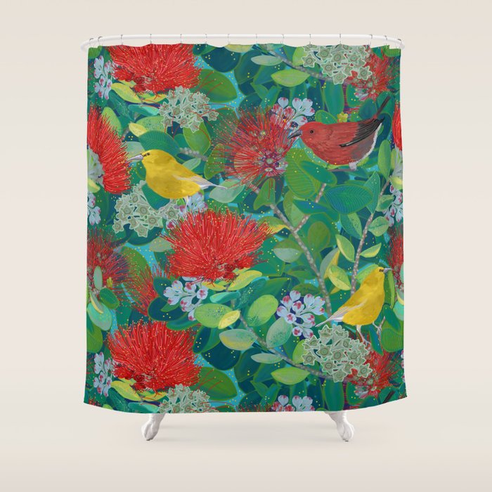 Ohia Lehua Life Shower Curtain Gallery Image 1