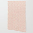 Sweet Doodle Squares . Peachy Pink Wallpaper Gallery Image 2