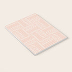 Sweet Doodle Squares . Peachy Pink Notebook Gallery Image 3