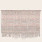 Sweet Doodle Squares . Peachy Pink Wall Hanging Gallery Image 1