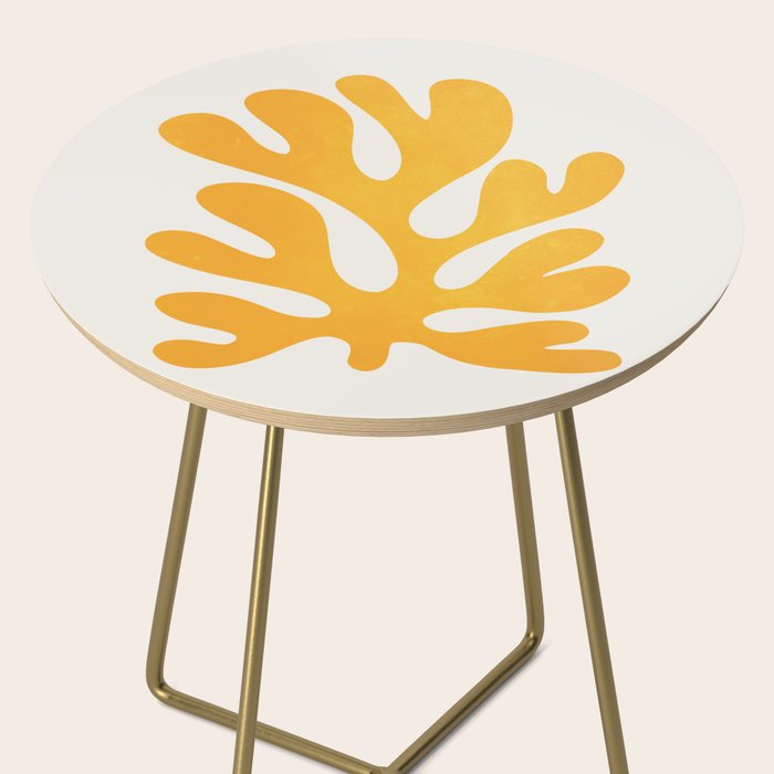 Canary Leaf: Matisse Color Paper Cutouts 04 Side Table Gallery Image 2