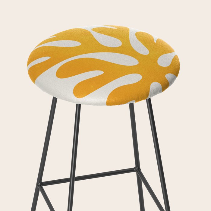 Canary Leaf: Matisse Color Paper Cutouts 04 Stool Gallery Image 2