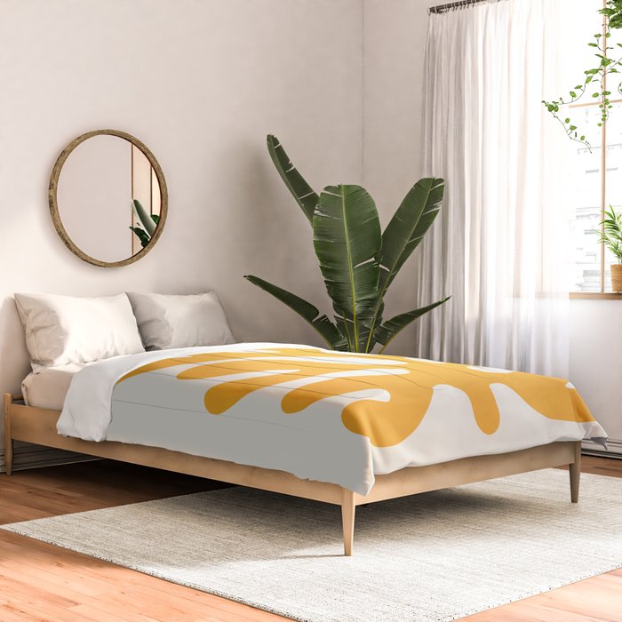 Canary Leaf: Matisse Color Paper Cutouts 04 Comforter Gallery Image 2