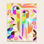 TROPICAL BIRD PATTERN COLLAGE Notebook Gallery Image 4