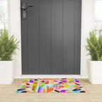 TROPICAL BIRD PATTERN COLLAGE Welcome Mat Gallery Image 3