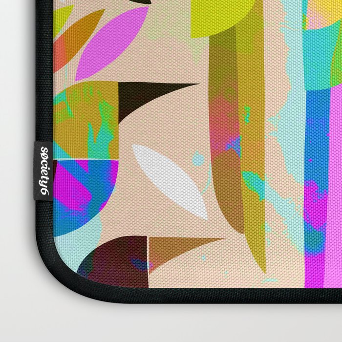 TROPICAL BIRD PATTERN COLLAGE Laptop Sleeve Gallery Image 3
