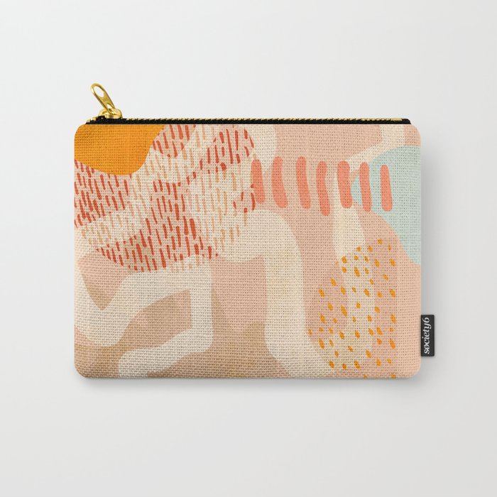 mid century modern abstract design II Carry All Pouch Gallery Image 1