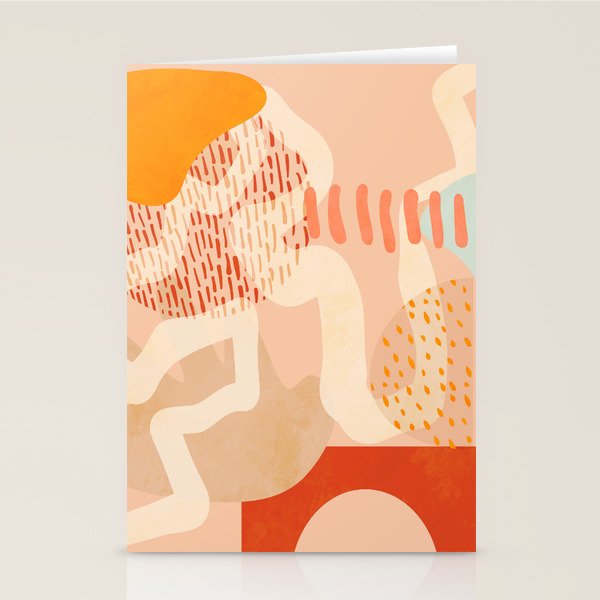 mid century modern abstract design II Stationery Card Gallery Image 2