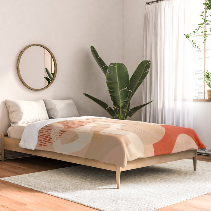 mid century modern abstract design II Comforter Gallery Image 2
