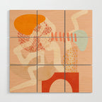 mid century modern abstract design II Wood Wall Art Gallery Image 1