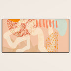 mid century modern abstract design II Desk Mat Gallery Image 3