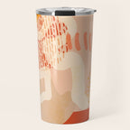 mid century modern abstract design II Travel Mug Gallery Image 1