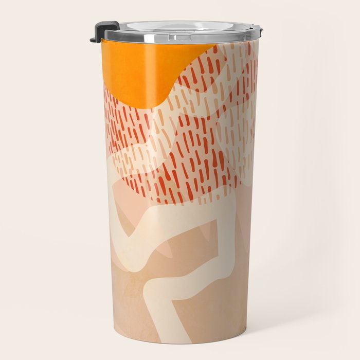 mid century modern abstract design II Travel Mug Gallery Image 3