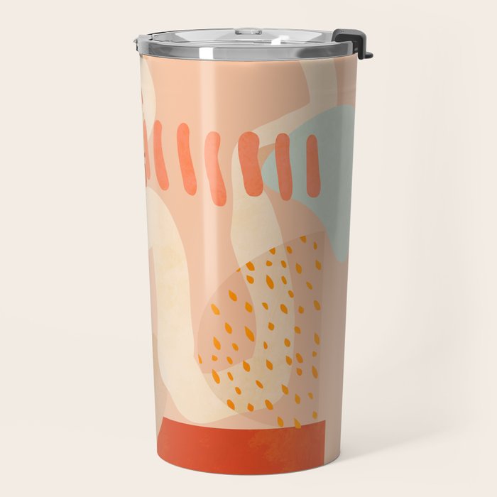mid century modern abstract design II Travel Mug Gallery Image 2
