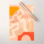 mid century modern abstract design II Wrapping Paper Gallery Image 1